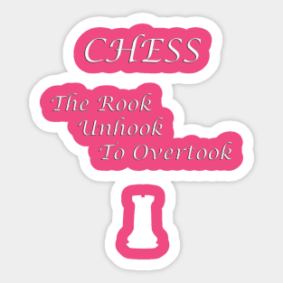 Chess Slogan - The Rook Sticker